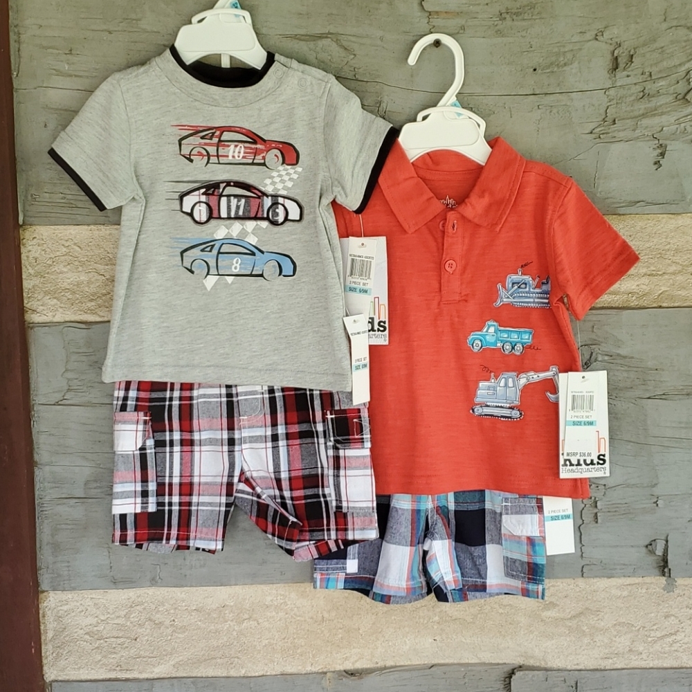 TWO SETS SIZE 6/9 KIDS HEADQUARTERS